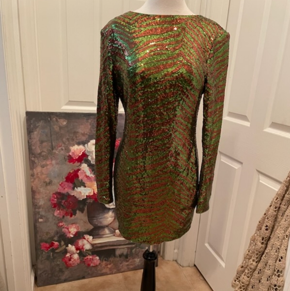 Beautiful green sequin dress
